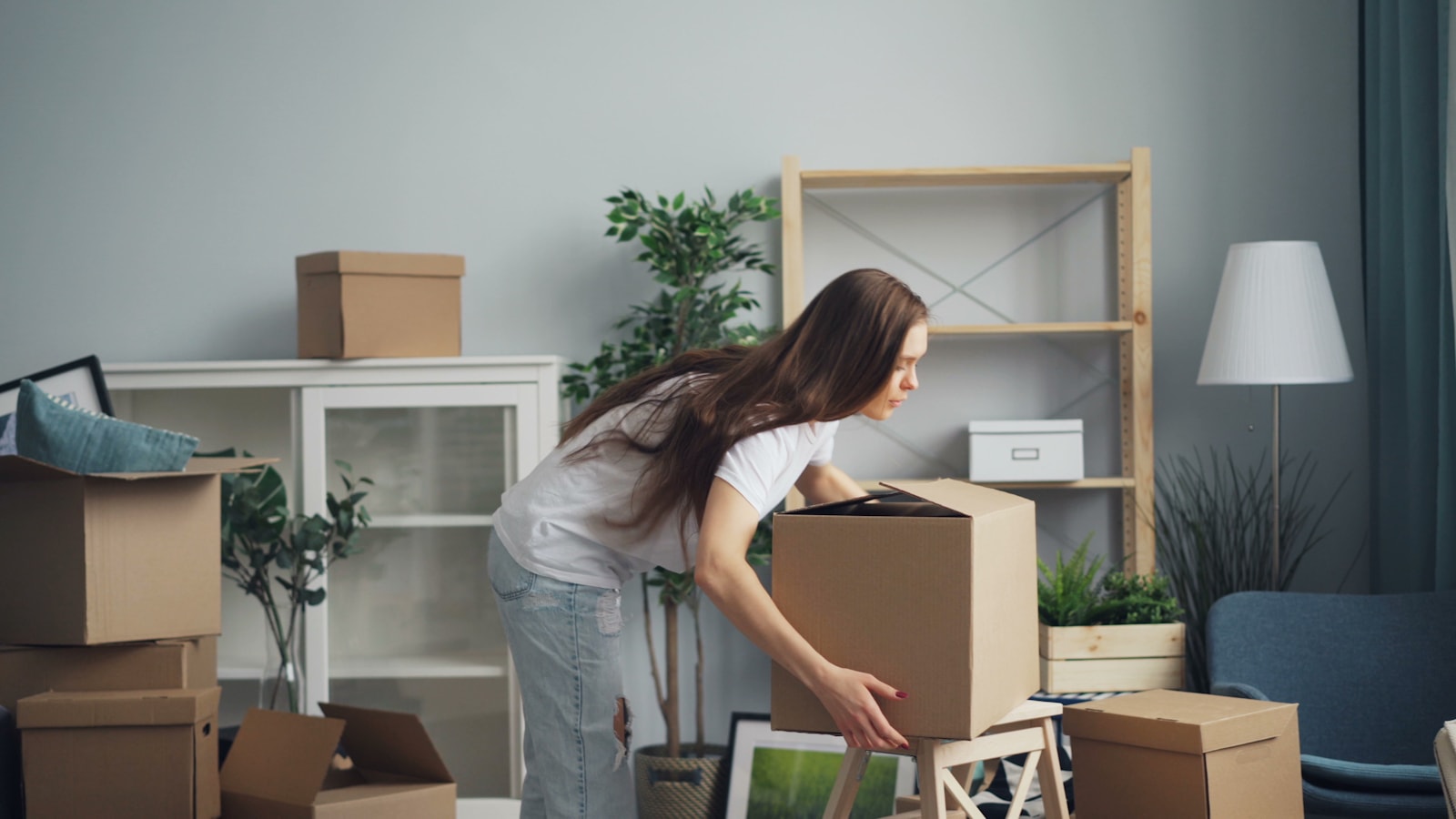 Careful packing in a Dublin-area home before an All Star move